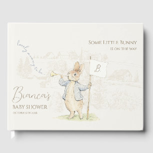 Rabbit Some Bunny Baby Shower Guest Book