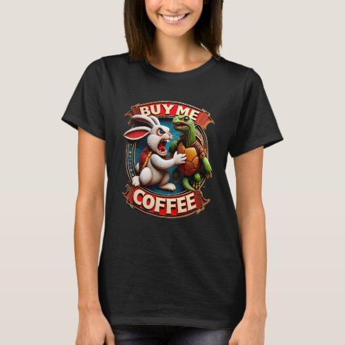 Rabbit Speeds Up Buy Me Coffee Buy Me A Coffee T_Shirt