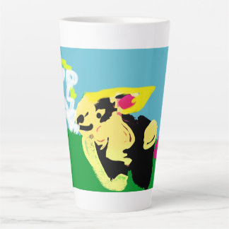 Rabbit spring   latte mug