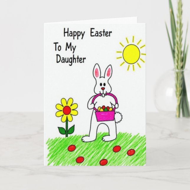 Rabbit Spring Oval Pattern Card (Front)