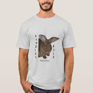 Rabbit T-shirt SANDIES RULE Fawns Drool mens