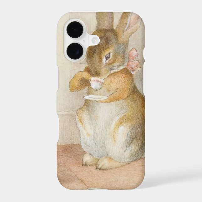 Rabbit Tea Party - Beatrix Potter Iphone Case (Back)