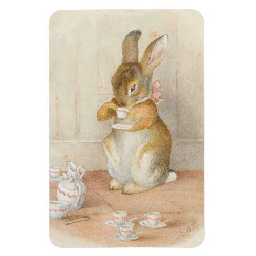 Rabbit Tea Party _ Beatrix Potter Magnet