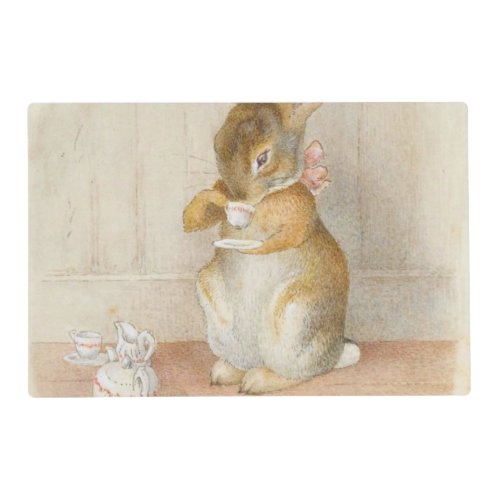 Rabbit Tea Party _ Beatrix Potter Placemat