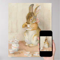 Rabbit Tea Party - Beatrix Potter | Poster