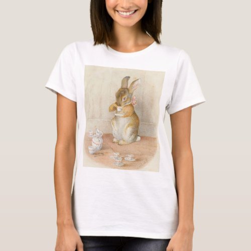 Rabbit Tea Party _ Beatrix Potter T_Shirt