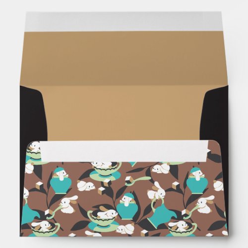 Rabbit Tea Party Pattern I Envelope