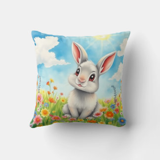 Rabbit Throw Pillow