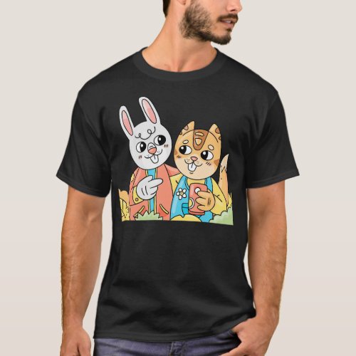Rabbit Tiger Friend T_Shirt