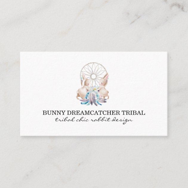 Rabbit Tribal signature Dreamcather Business Card