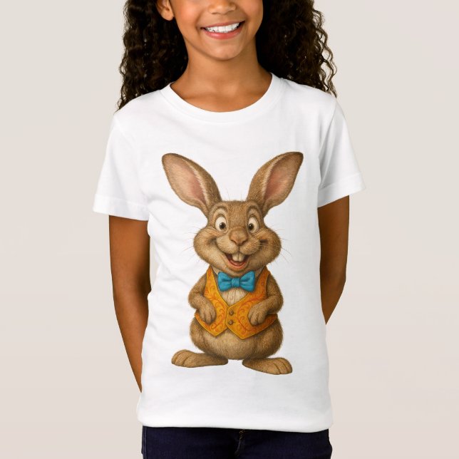Rabbit Unisex Kid's T-Shirt (Front)