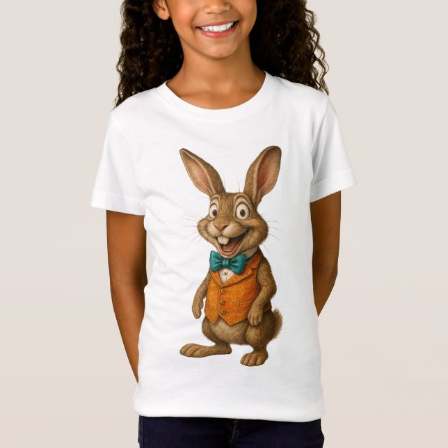Rabbit Unisex Kid's T-Shirt (Front)