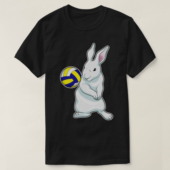 Rabbit Volleyball T-Shirt (Design Front)