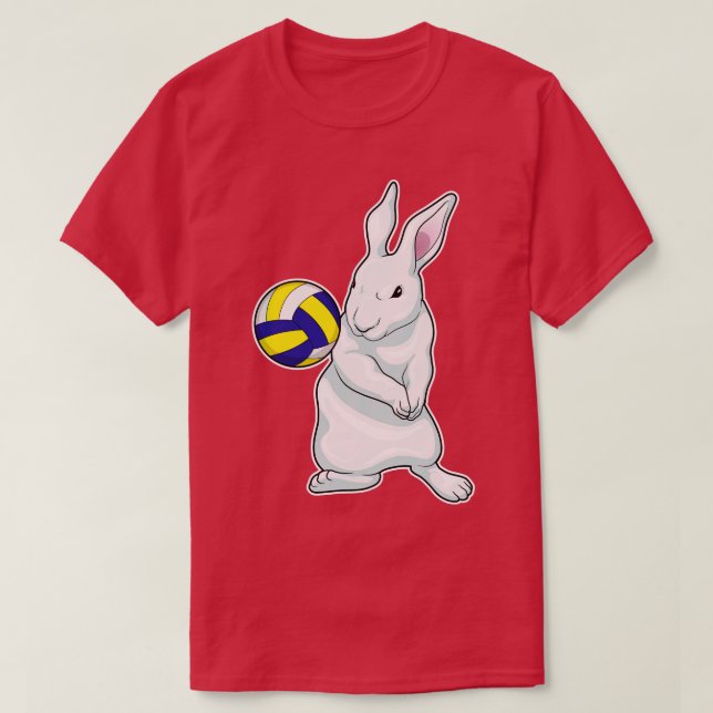 Rabbit Volleyball T-Shirt (Design Front)
