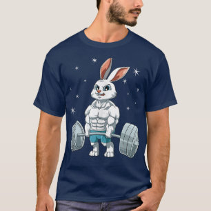 Rabbit Weightlifting Fitness Gym For A Bunny Fan T-Shirt
