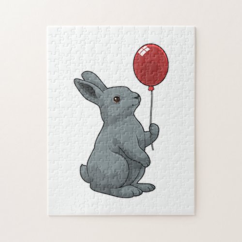 Rabbit with Balloon Jigsaw Puzzle