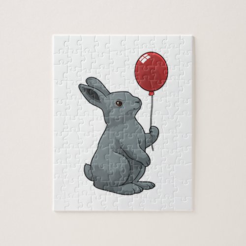 Rabbit with Balloon Jigsaw Puzzle