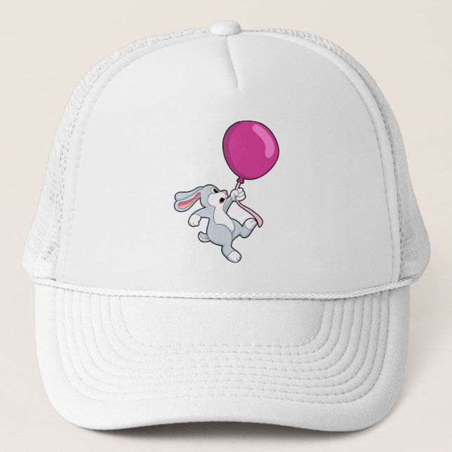Rabbit with Balloon Trucker Hat (Front)