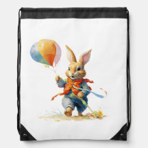 RABBIT WITH BALLOONS 