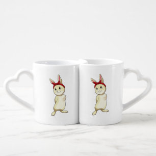 Rabbit with Bandana Coffee Mug Set