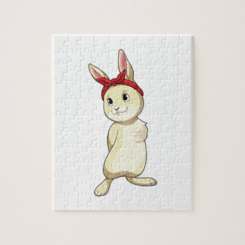 Rabbit with Bandana Jigsaw Puzzle