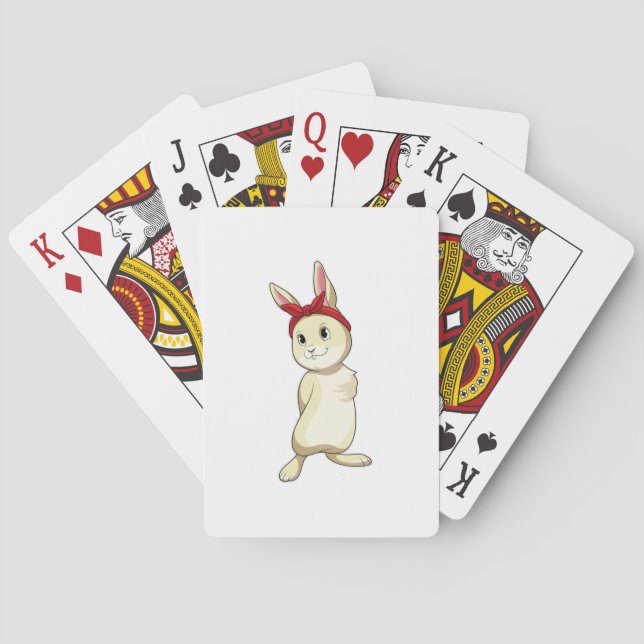 Rabbit with Bandana Poker Cards (Back)