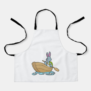 Rabbit with Boat & Paddle Apron