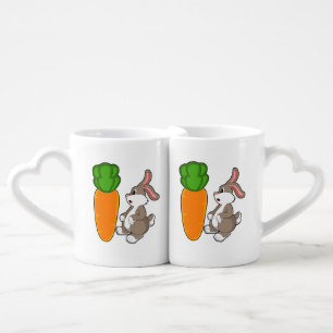 Rabbit with Carrot (2).PNG Coffee Mug Set