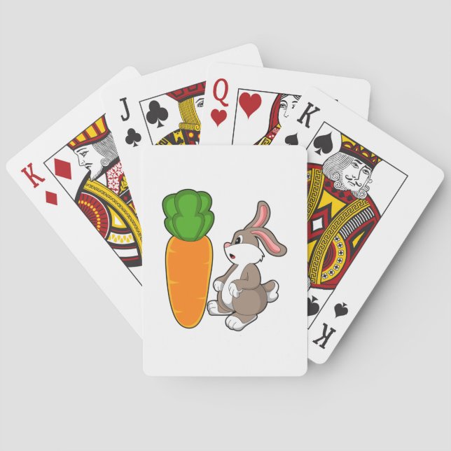 Rabbit with Carrot (2).PNG Poker Cards (Back)