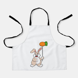 Rabbit with Carrot as Balloon.PNG Apron