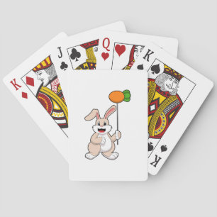 Rabbit with Carrot as Balloon.PNG Poker Cards