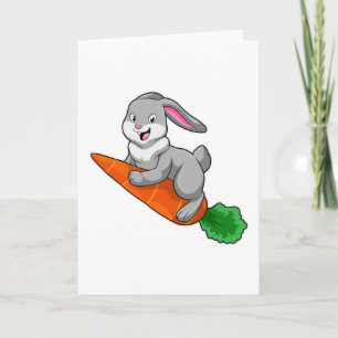 Rabbit with Carrot Card