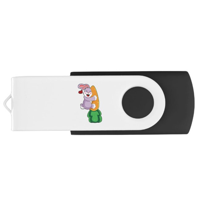 Rabbit with Carrot Flash Drive (Back)