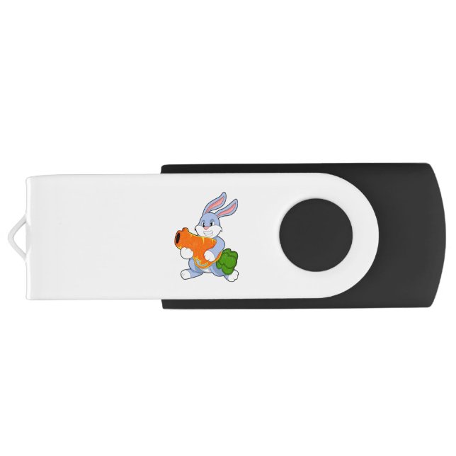 Rabbit with Carrot Flash Drive (Back)