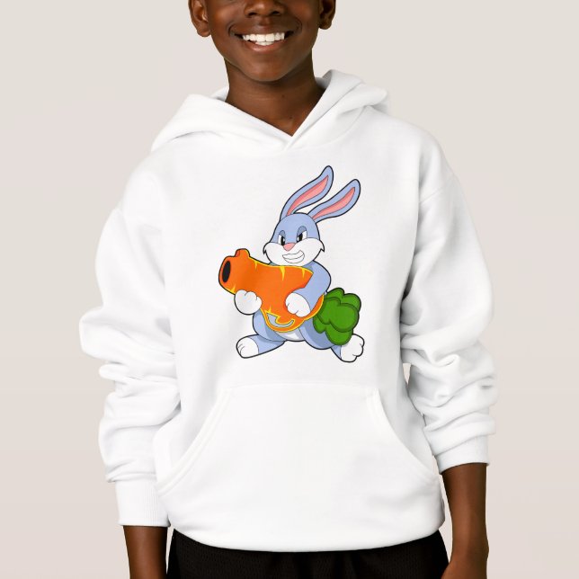 Rabbit with Carrot Hoodie (Front)
