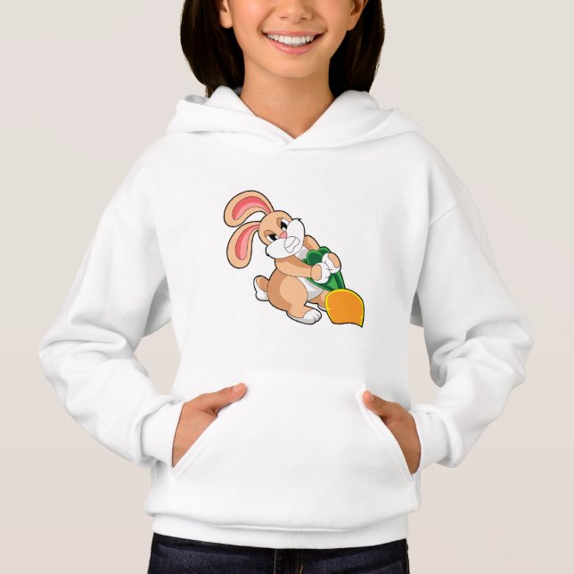 Rabbit with Carrot Hoodie (Front)
