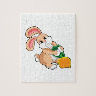 Rabbit with Carrot Jigsaw Puzzle