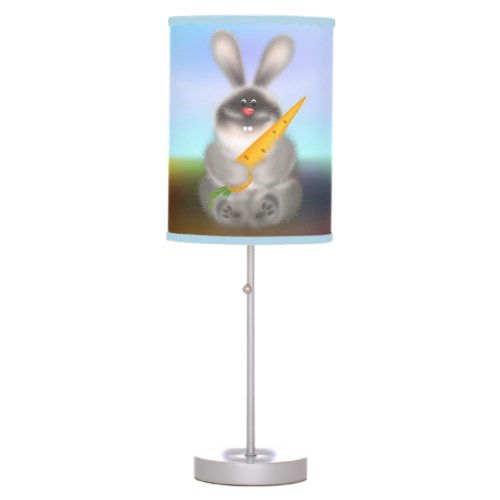 Rabbit with Carrot Table Lamp