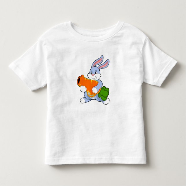 Rabbit with Carrot Toddler T-shirt (Front)