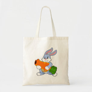 Rabbit with Carrot Tote Bag