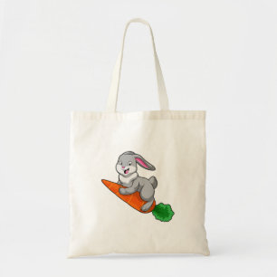 Rabbit with Carrot Tote Bag
