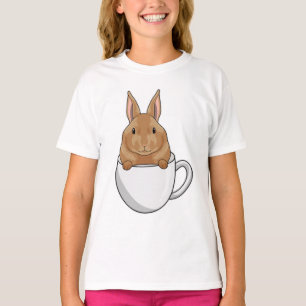 Rabbit with Cup of Coffee T-Shirt