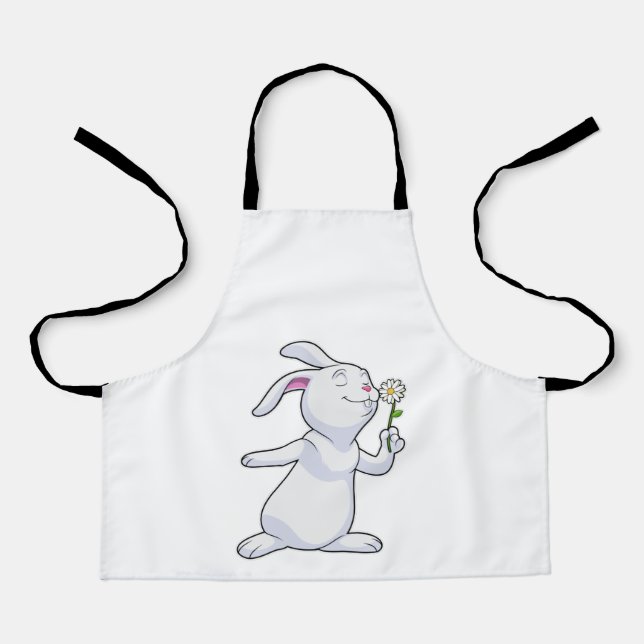 Rabbit with Daisy Apron (Front)