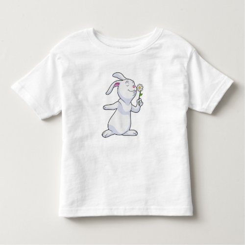 Rabbit with Daisy Toddler T_shirt