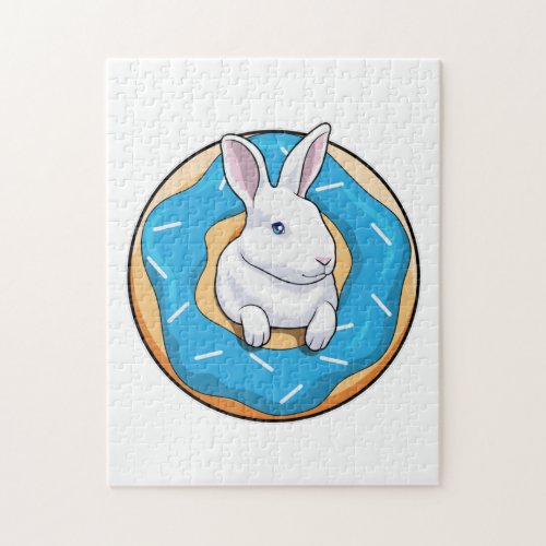 Rabbit with Donut Jigsaw Puzzle