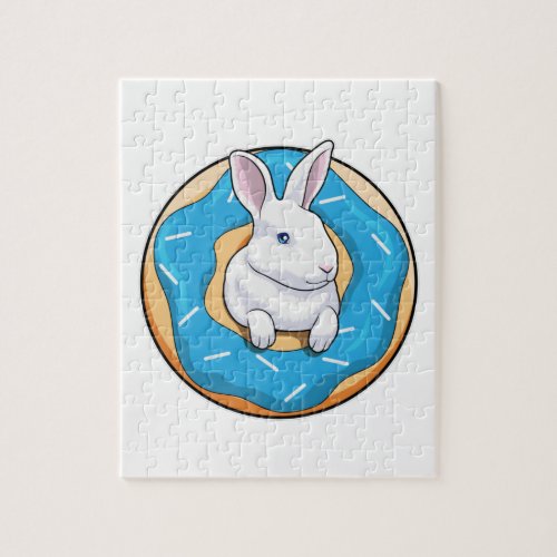 Rabbit with Donut Jigsaw Puzzle