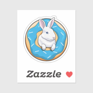 Rabbit with Donut Sticker