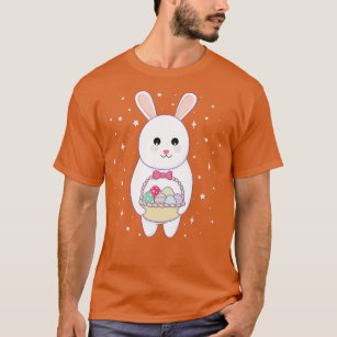 Rabbit with easter egg basket  T-Shirt