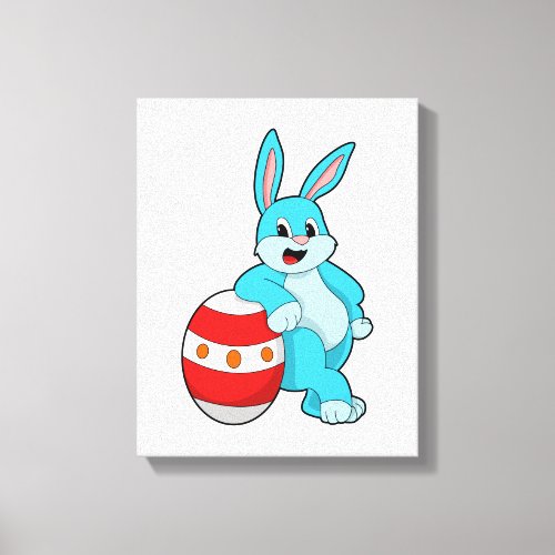 Rabbit with Easter egg Canvas Print