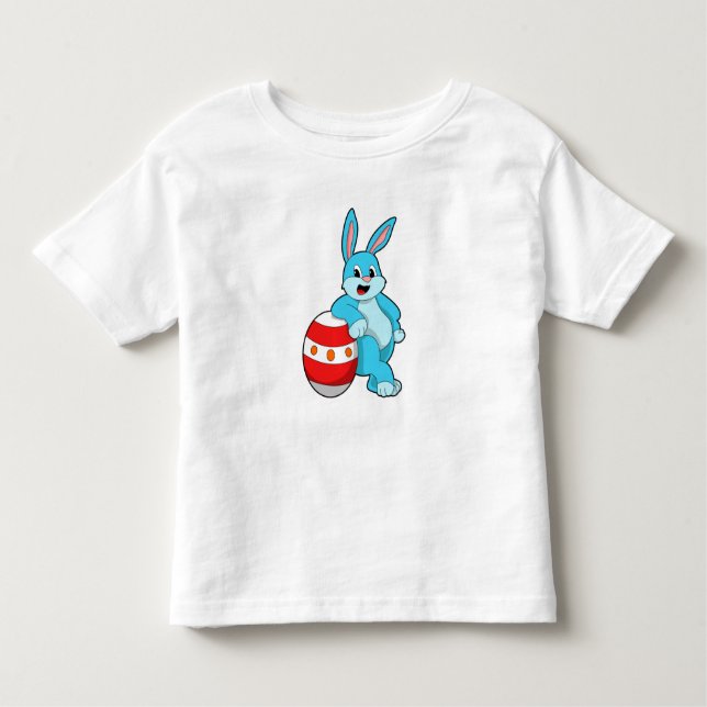 Rabbit with Easter egg Toddler T-shirt (Front)